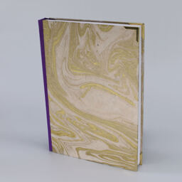 Notizbuch A5 "Marmoriert Gold"