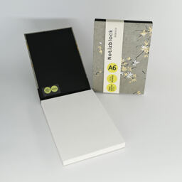 Notizblock Jasmin A6 hochformat