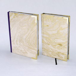 Notizbuch A6 "Marmoriert Gold"