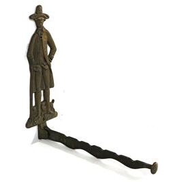 Faltbarer Kleiderhaken aus Messing