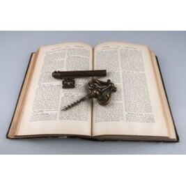 Massiver Messing Schlüssel Korkenzieher