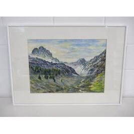 Gemälde Berglandschaft N.Ott