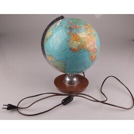 Beleuchteter Globus von Jro Verlag München, 1960er