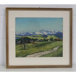 Landschaftsgemälde signiert