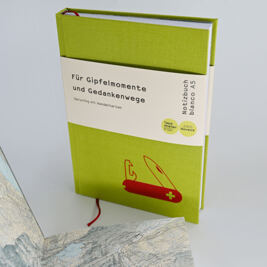 Notizbuch A5 "Wanderkarten" Taschenmesser