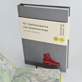 Notizbuch A5 "Wanderkarten" Wanderschuh