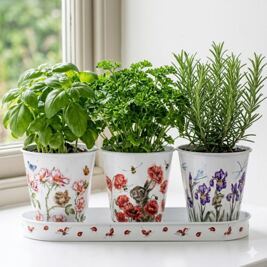 Wrendale Designs Kräutertopf-Set – Illustrationen von Hannah Dale