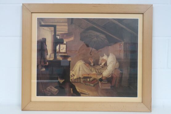 Kunstdruck Carl Spitzweg - Der arme Poet