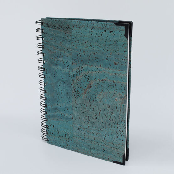 Notizbuch A5 Kork "Petroleum Blau" Wiro