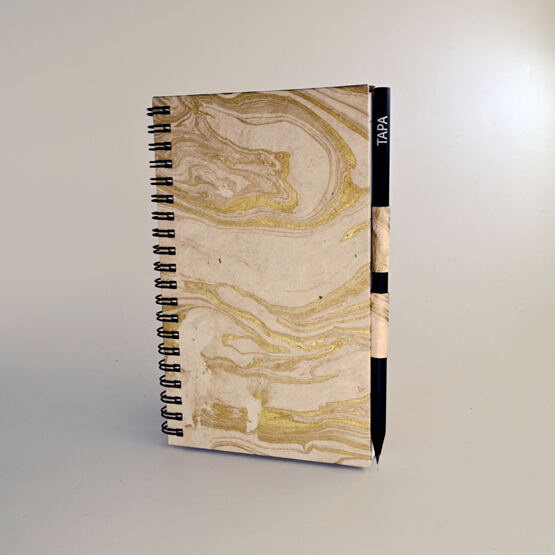 Agenda Classic "marmoriert Gold" Bleistift