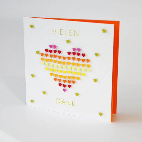 3-D Karte "Vielen Dank"