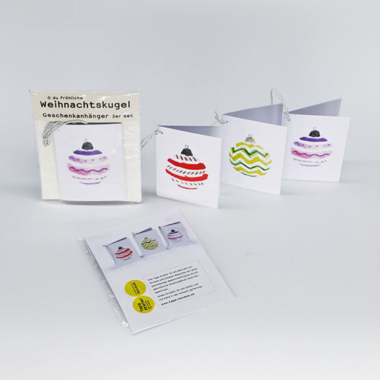 Geschenkanhänger Weihnachtskugel
