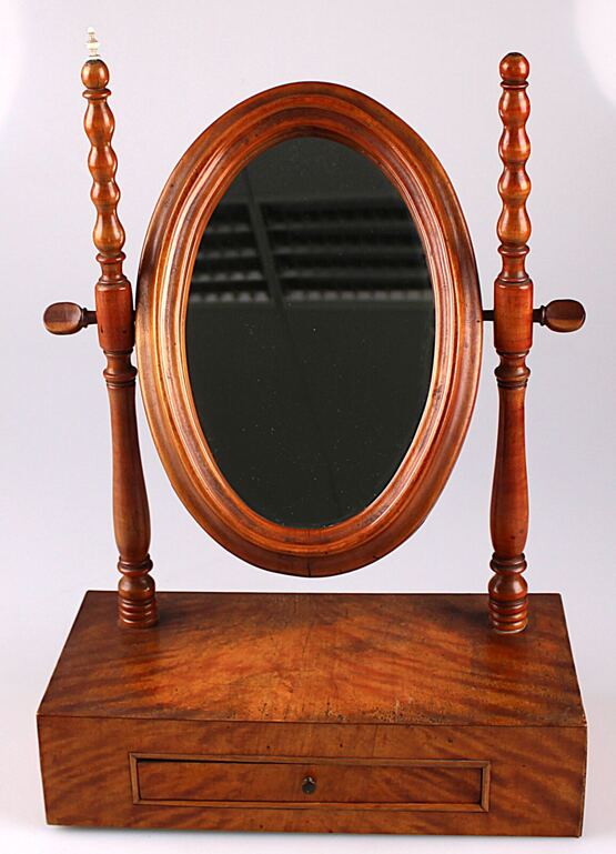 Antiker Biedermeier Tischspiegel